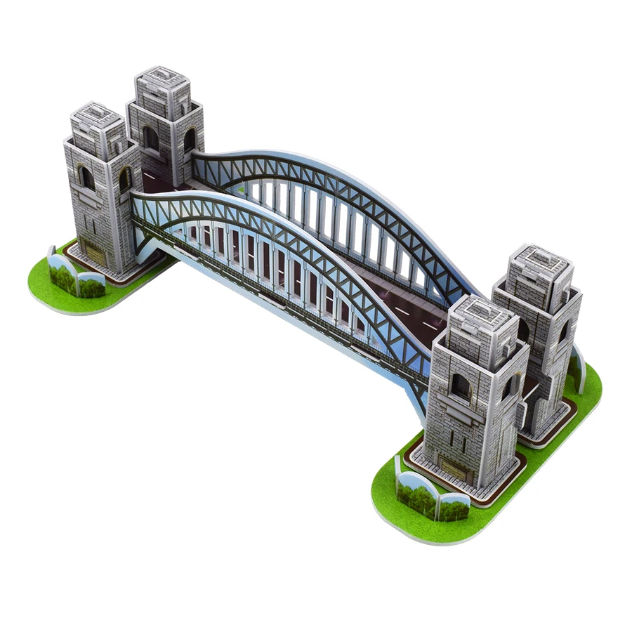 3d головоломка мост сиднея строительные наборы игрушки мир аттракционы DIY