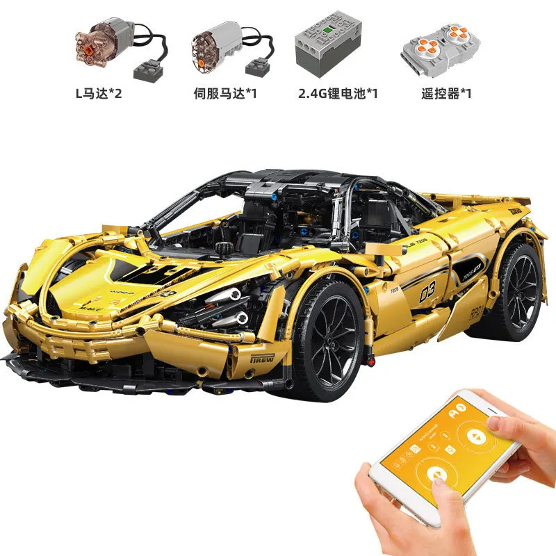 

Mould King 13145 MOC APP Technical Golden Collection Edition P1 Car Model Building Blocks Bricks Children Kids DIY Toys 3149pcs