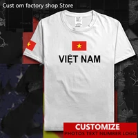vietnam country flag t shirt free custom jersey diy name number 100 cotton t shirts men women top hip hop casual t shirt