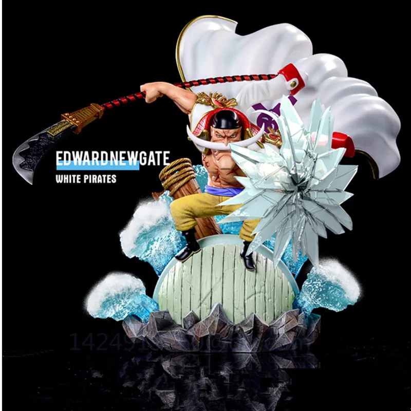 

GK Statue Anime ONE PIECE Edward Newgate Whitebeard Pirates Shock Battle Scene Resin Action Figure Collectible Model Toy R563