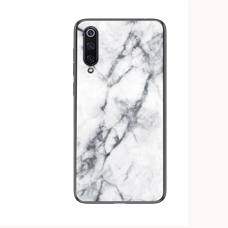 Чехол для телефона для Xiaomi mi 9, чехол mi 9 SE, Мраморная задняя крышка из закаленного стекла для Xiaomi mi A3 Lite 9T Pro K20 Pro 9 Lite, чехол s - Цвет: A