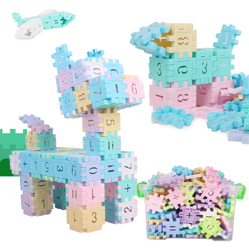 

128pcsBuilding Blocks Assembly DIY Creative Bricks With Storage Box Baby Early Education Toys For Children