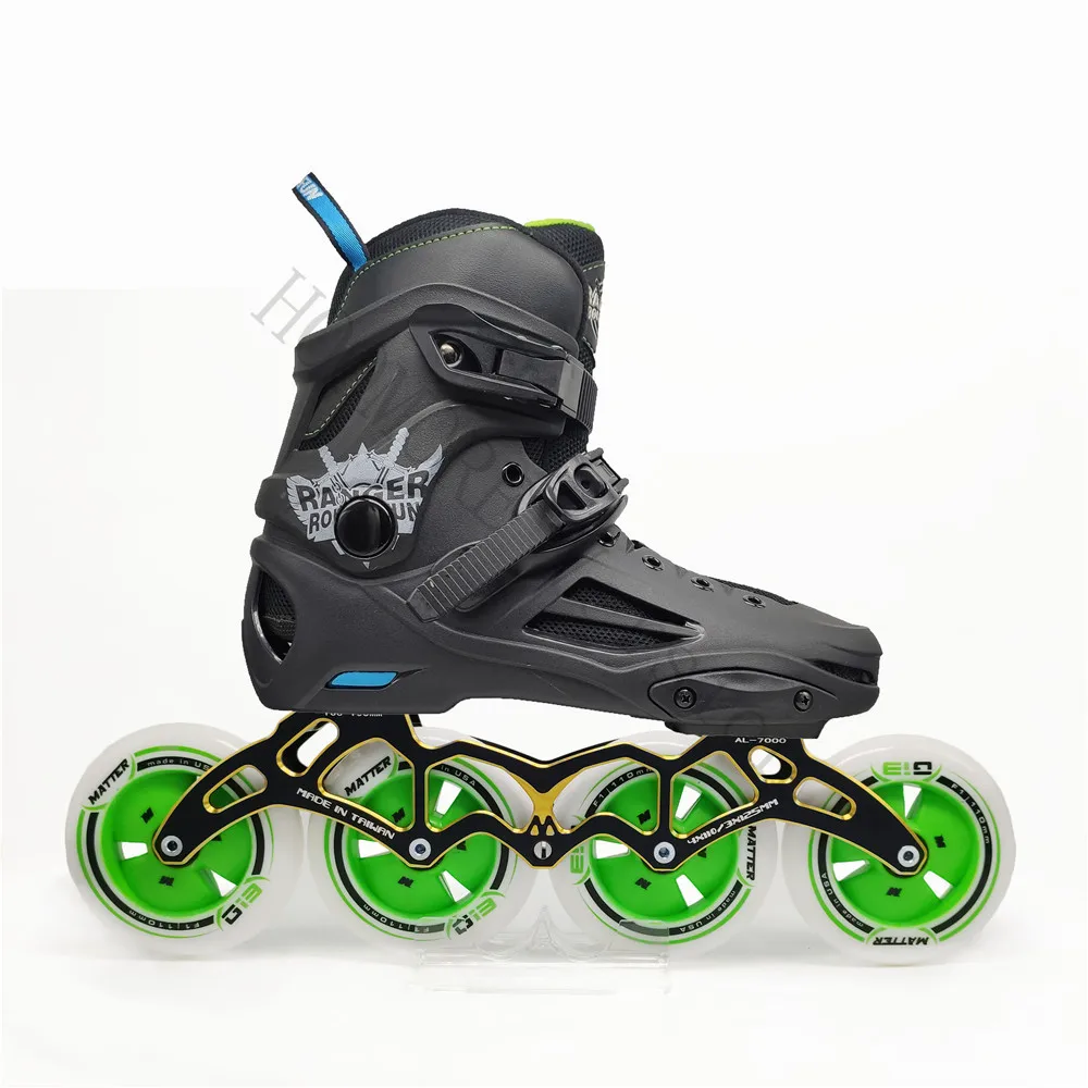 Shoes With 85a 90mm 100mm 110mm Pu Wheel Ilq-11 608 Bearing Man Street Road Race Skate