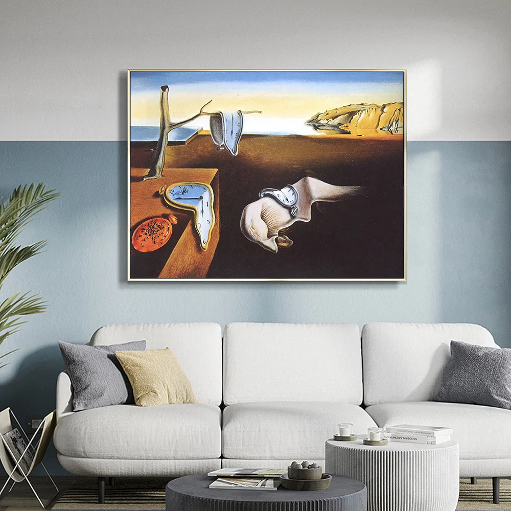 Живопись на холсте Сальвадора Дали стойкость к часам памяти сурреальный плакат