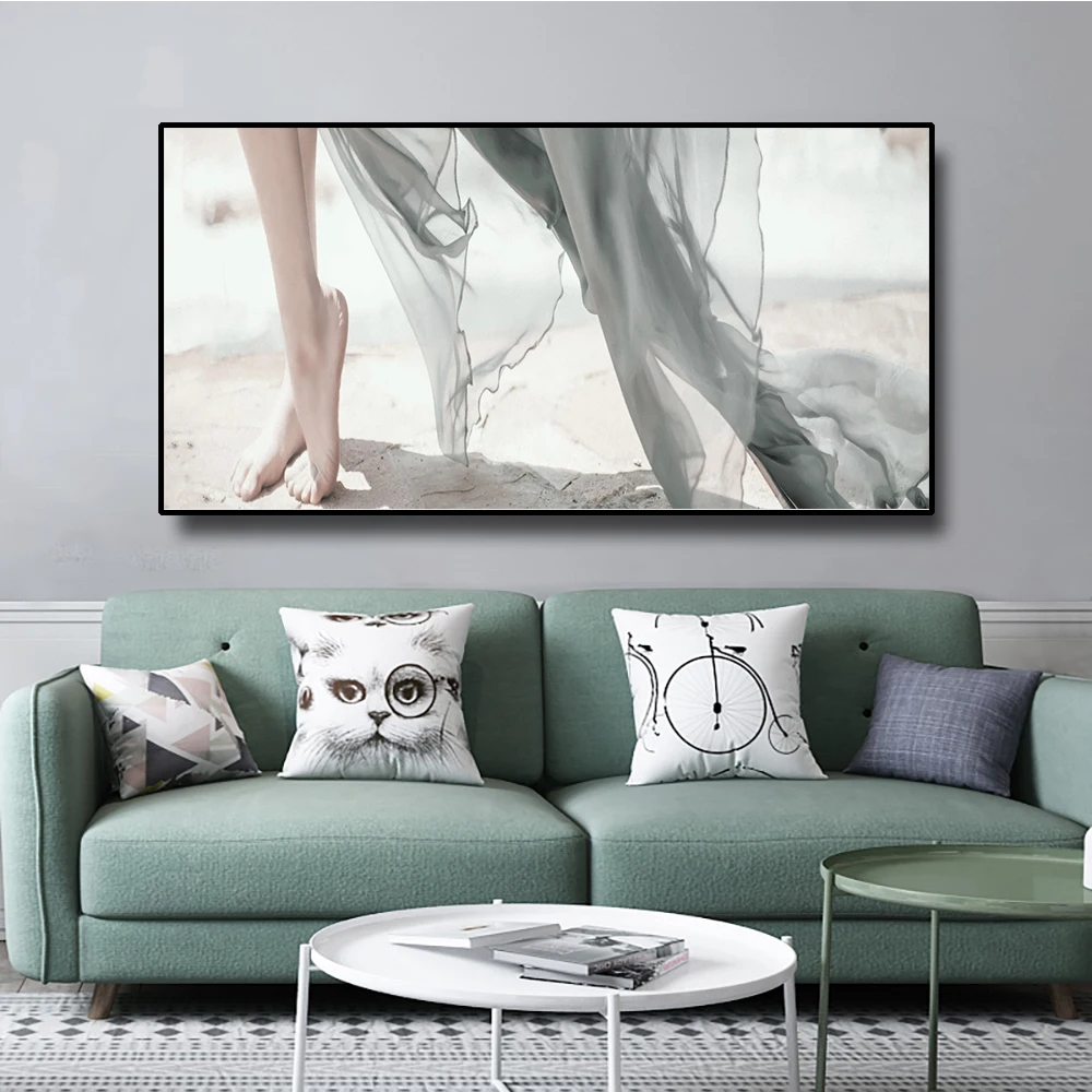 

Art Beach Ankle Posters And Prints Wall Art Canvas Painting Nordic Modern Home Room Decoration Wall Pictures Living Room Decor