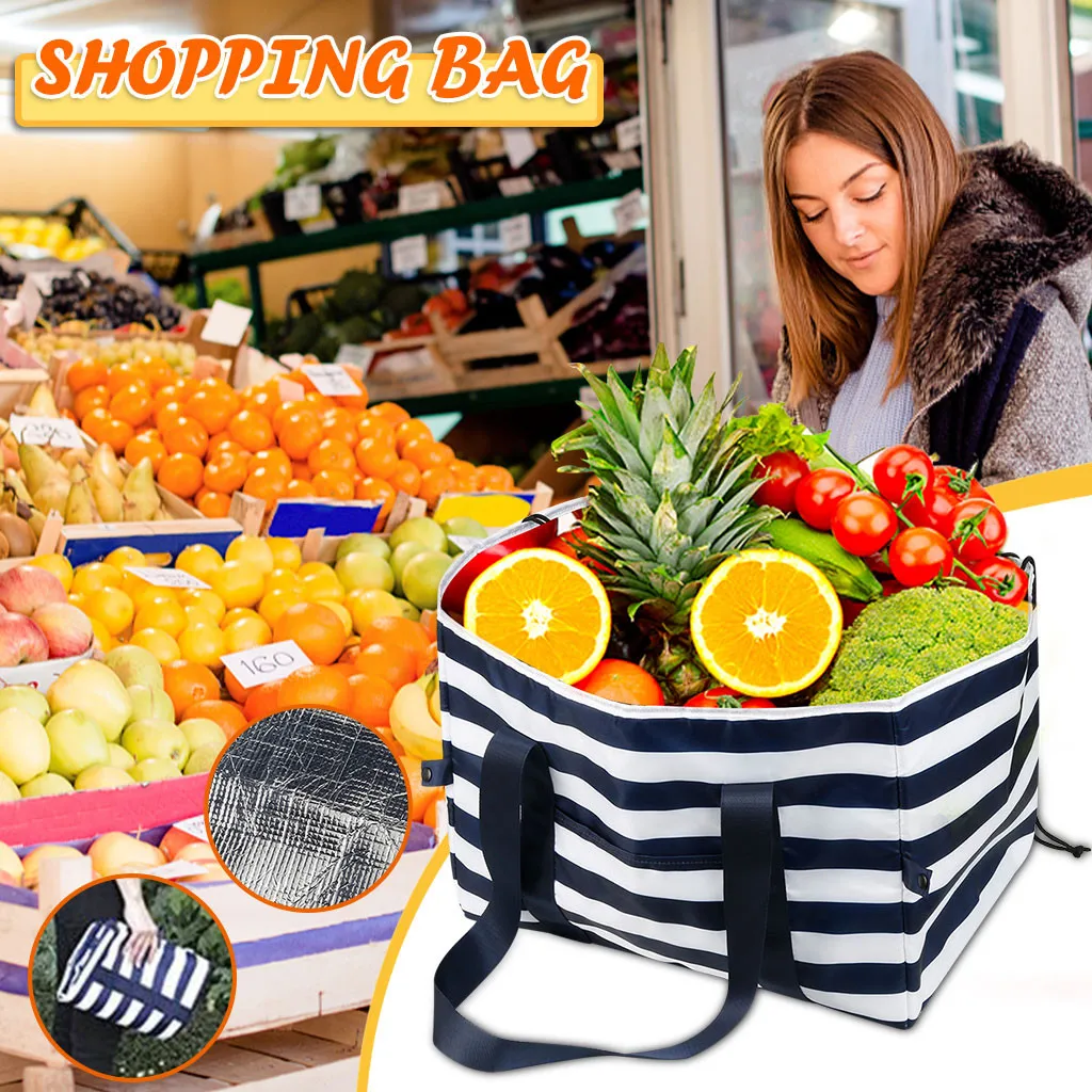 Экологически чистые складные сумки для покупок премиум класса многоразовая