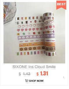 SIXONE 6 см и бумажная лента кислородный дневник серии японский ручной счет декоративный альбом дневник 8 тематический цвет