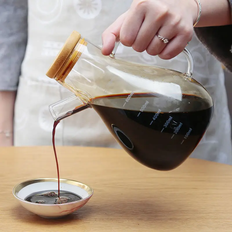 

Glass Oil Pot Leakproof Sesame Oil Bottled Oil Bottle Soy Sauce Bottle Vinegar Bottle Vinegar Pot Oil Tank Size Kitchen Home Oil