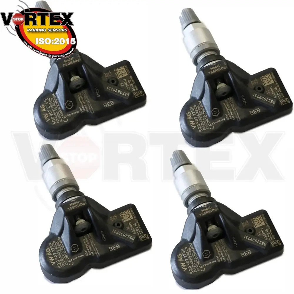 Датчик контроля давления в шинах 4 шт. 433 МГц TPMS для Audi Skoda A3 A7 A6 Volkswagen VW Porsche Bentley