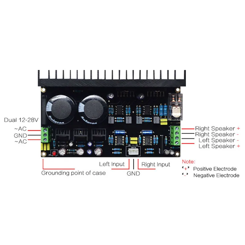 Lm3886 стерео усилитель высокой мощности доска Op07 Dc Servo 5534 независимый операционный