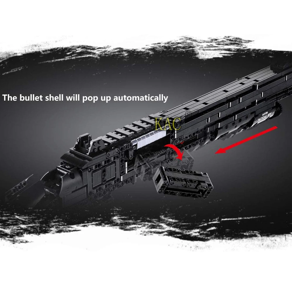 1061pcs WW2 Technology Blocks Military Shotgun Guns Model Building Toys For Birthday Gifts Children's assembled toys | Игрушки и