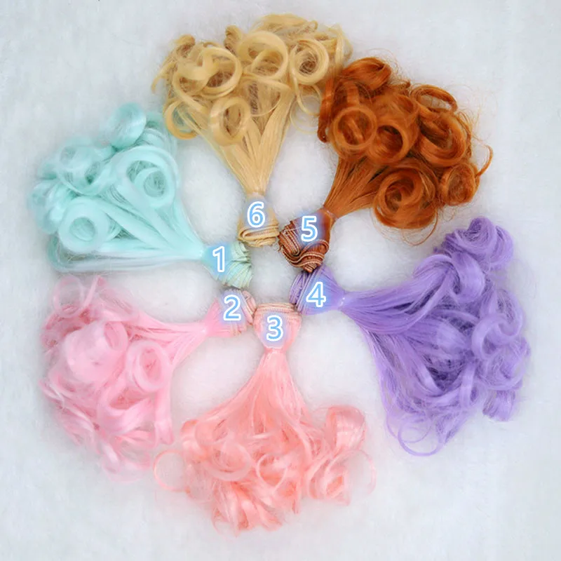 Парики для кукол BJD, 15 см х 100 см, 1 шт.