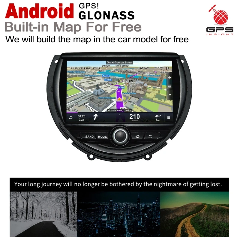 Для Mini Clubman Cooper S D F54 2015 2016 2017 2018 2020 автомобильный мультимедийный плеер gps аудио