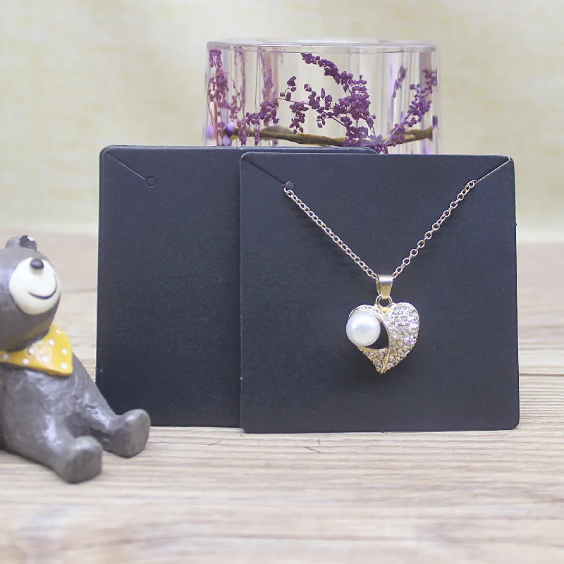 6*6 см Zerong 50 шт чистая белая бумага Ювелирные изделия дисплей карты Крафт