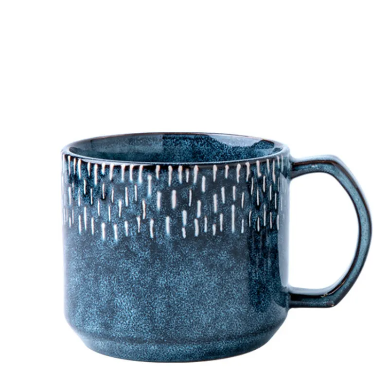 Винтажная кофейная кружка креативная с ручкой керамическая простая для друзей
