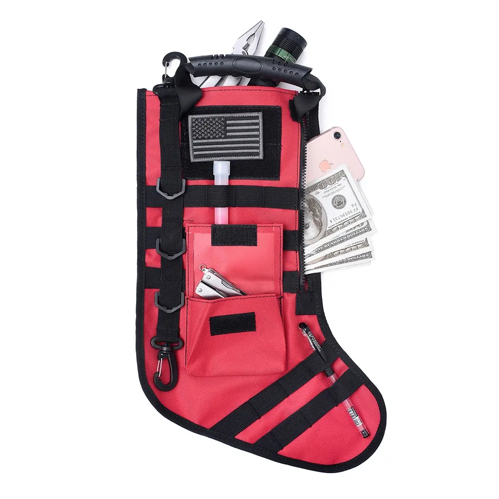 

Molle Christmas Stocking With Handle Storage Bag Hunting Magazine Pouches Bag Durable Nylon Hunting Shooting Accessories