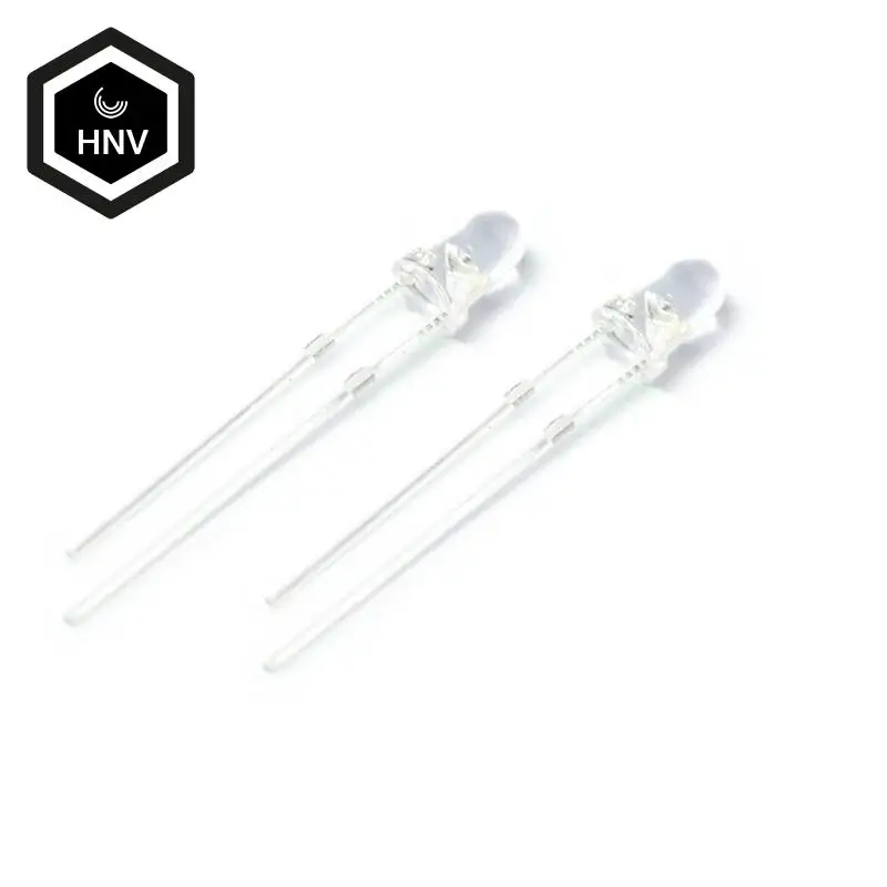 

100pcs White LED 3MM White light-emitting diode White turn White