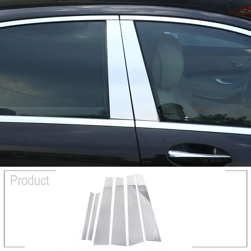 6 шт. для Mercedes Benz W221 S класс S300L S350L S400L S320L S500 S600L 2006-2013 Аксессуары Для Оконной отделки алюминиевый сплав