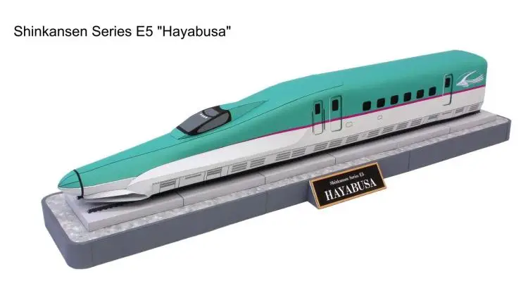 3D бумажная модель DIY Shinkansen E5 Hayabusa|Картонные конструкторы| |