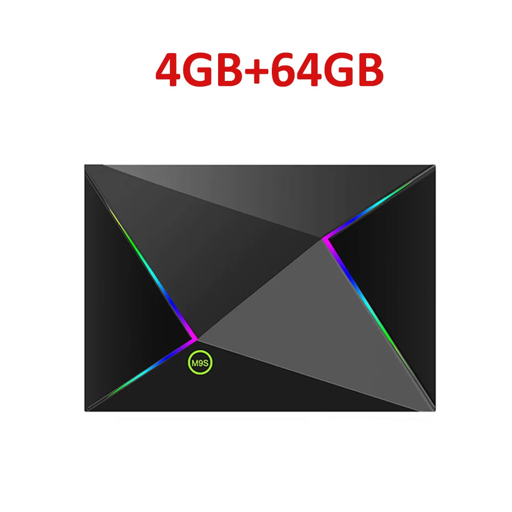 M9S Z8 Smart Tv Box Android9.0 2,4G wifi LAN 10/100M 6K HD телеприставка 4 ГБ 32 ГБ/64 ГБ 3D 2,4G беспроводная мышь Youtube медиаплеер - Цвет: 4GB 64GB