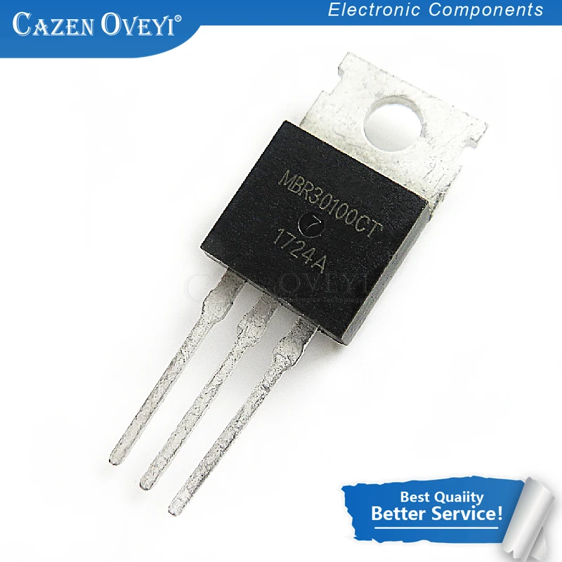 10 шт./лот MBR30100 TO220 MBR30100CT TO 220 MBRF30100CT MBRF30100 B30100G Новый и оригинальный в
