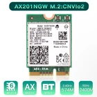 Wi-Fi 6 Intel AX201 M.2 Key E CNVio 2 Двухдиапазонная беспроводная Wi-Fi-карта 5,0 Мбитс для Bluetooth 2,4 802 ГГц5 ГГц. 11acax AX201NGW
