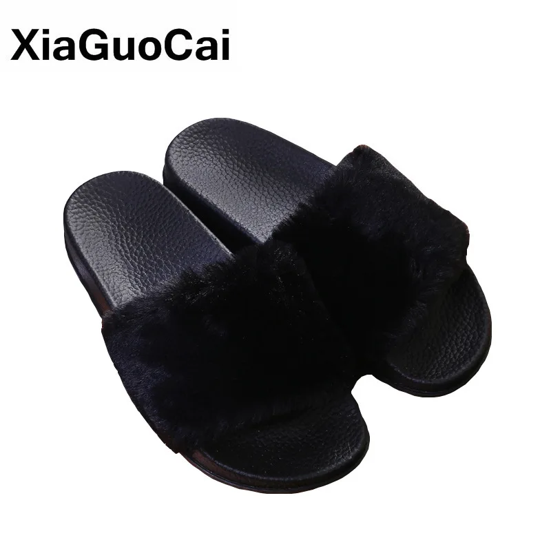 Women Shoes Autumn Winter Women Slippers Bedroom Female Plush Slippers Warm Fur Flat Soft Ladies Footwear Fashion Shoes Indoor