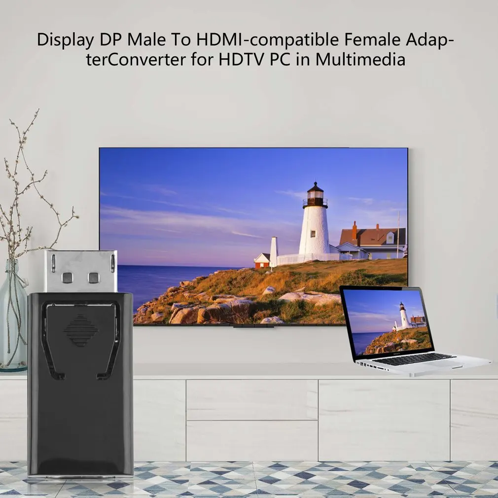 4K Dp к Hdmi-совместимый адаптер Displayport Revolution с гнездом Hdmi-совместим ПК ТВ-проектором |
