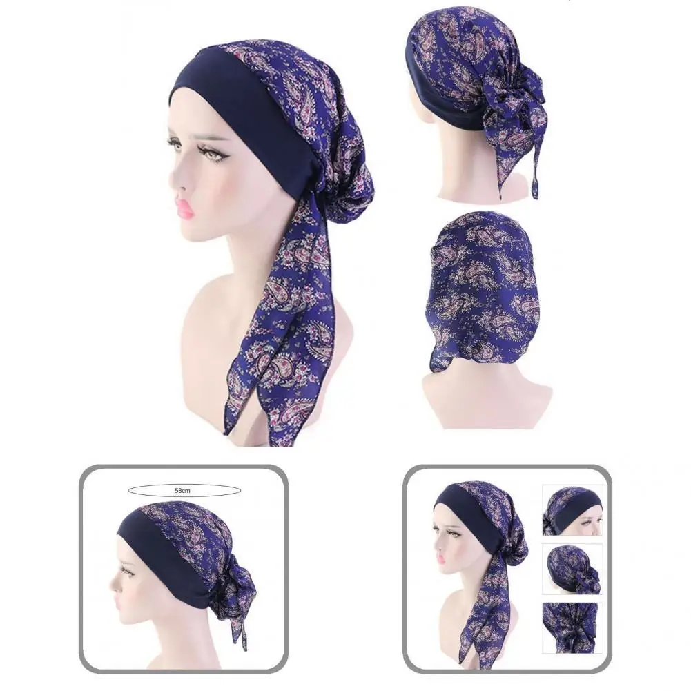 Головной платок легко носить стильные красочные женские головные повязки с