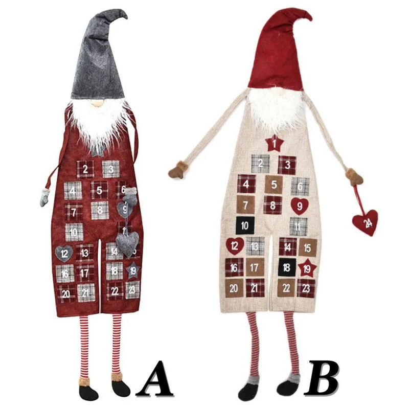 

Christmas Decorations Santa Claus Forester Wall Calendar Pendant Advent Countdown Calendar Wall Calendar Home Decorations