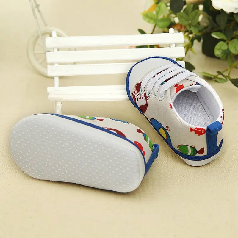 

Autumn Spring Cute Printed Multicolor Baby Canvas Shoes Kids Sneakers