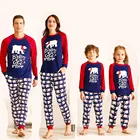 Семейная Рождественская Пижама 2021 с новогодним принтом для мамы, отца, детей, сочетающаяся одежда, семейный образ, наряд, одежда для мамы и меня, пижамы