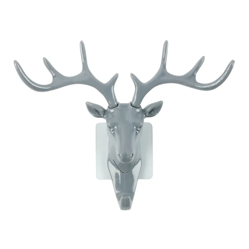 Самоклеющиеся настенные вешалки с мультипликационным животным крючком для