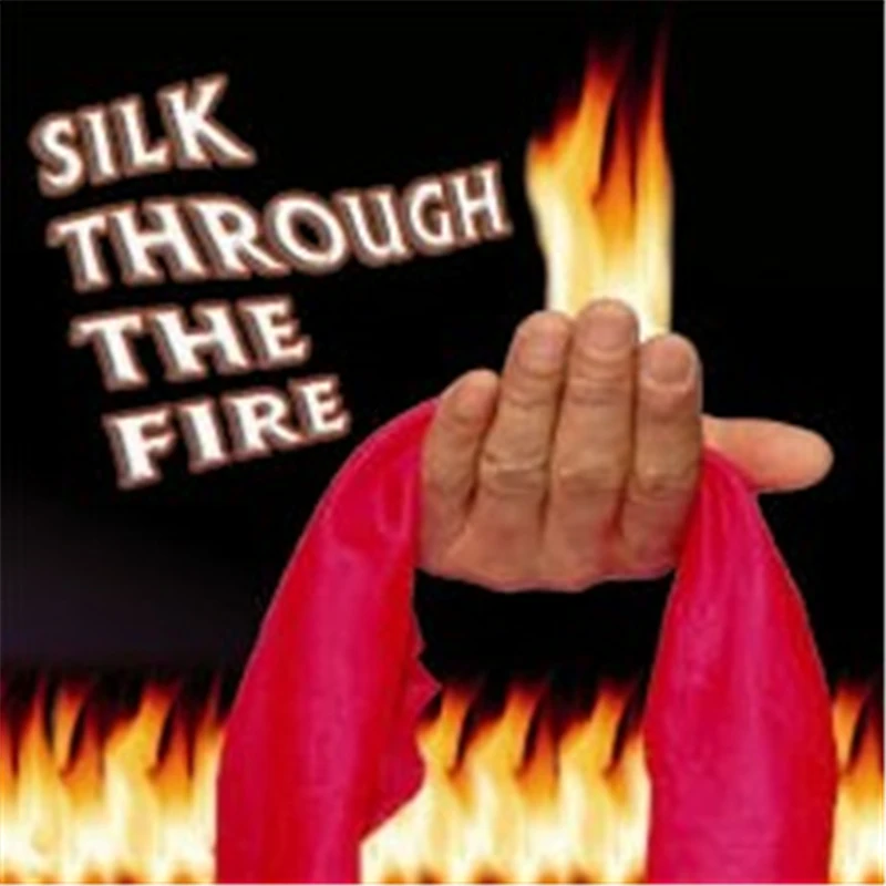 

Silk Through the Fire Magic Tricks Scarve Appearing Magica Magician Stage Illusions Gimmick Props Comedy trucos de magia