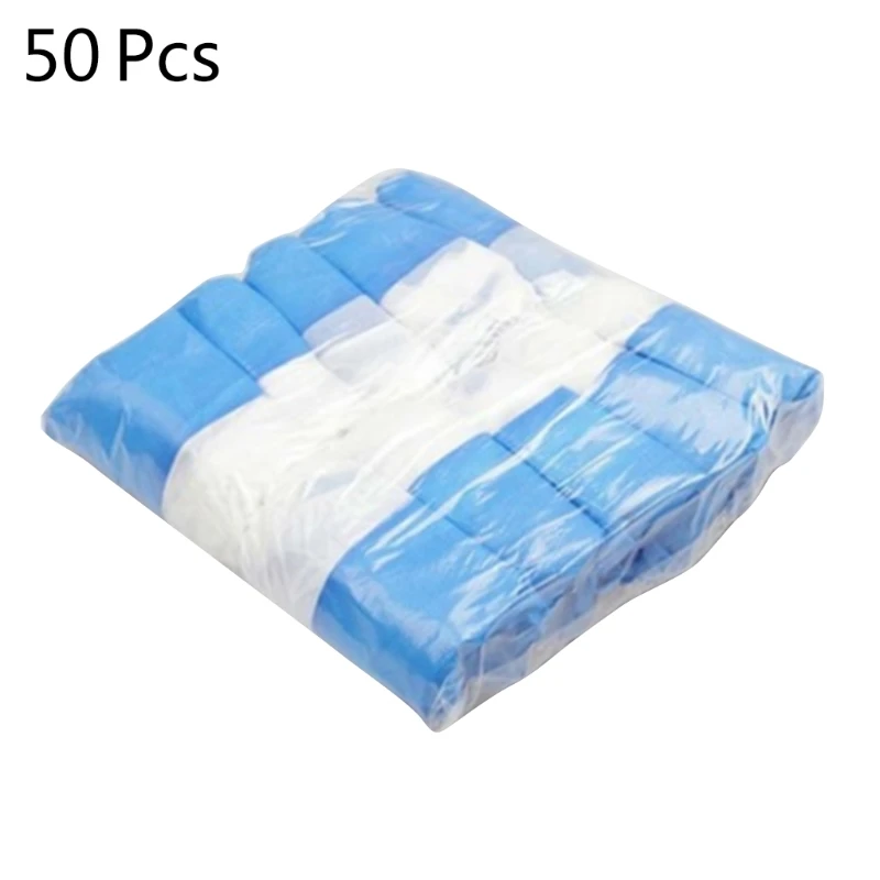 

50pcs Disposable Shoe Covers Non-woven Cover Overshoes Non-Slip J2HD