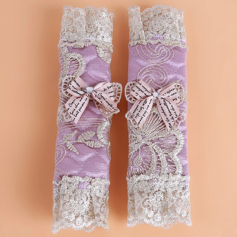 1 пара кружева цветок горошек дверь/крышка ручки холодильника Практичная ручка