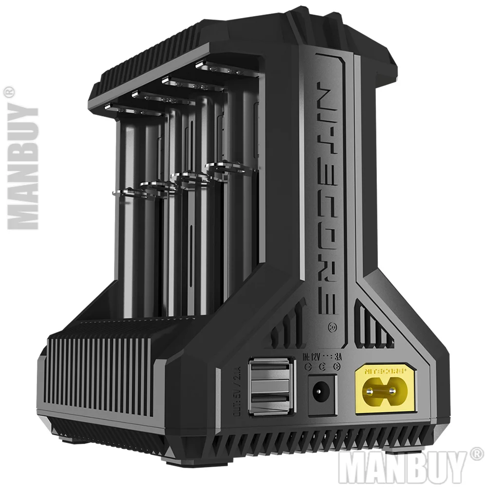 Лидер продаж интеллектуальное зарядное устройство Nitecore i8 8 слотов всего 4A выход