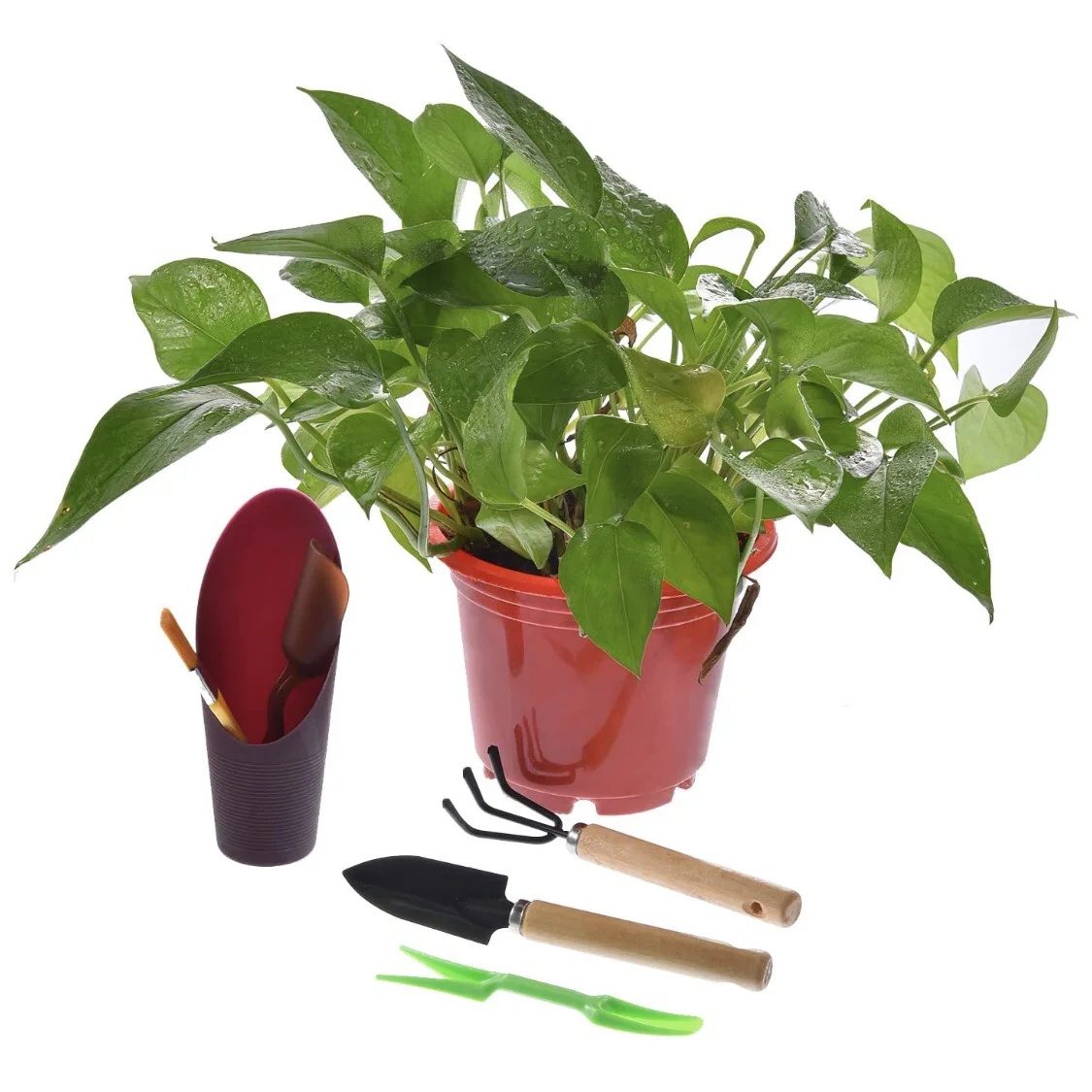 

ZK3 12PCS Multi-Function Mini Gardening Hand Tools Set Succulent Plant Watering Bottle Miniature Garden Plant Bucket Shovel Tool