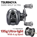 TSURINOYA 135 г BFS катушка ультра легкая 6,1 г катушка приманка Finesse мультипликаторная катушка Dark Wolf KF50S мелкая катушка бесплатная доставка шестерни