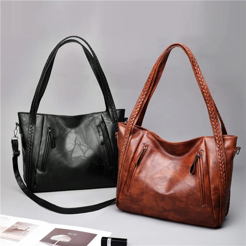 

Luxury handbags women bags designer pu leather high capacity crossbody bags for women 2020 New lady shoulder bags tote bag