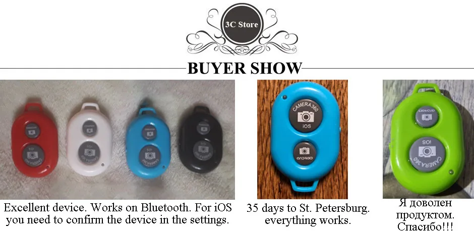 Мини 433 МГц беспроводной Bluetooth пульт дистанционного управления Смартфон камера затвора для селфи палка монопод Android IOS для iPhone 7 8 X