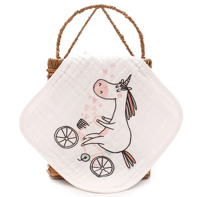 5 шт./лот Новое поступление мультяшное полотенце из муслинового хлопка мягкое