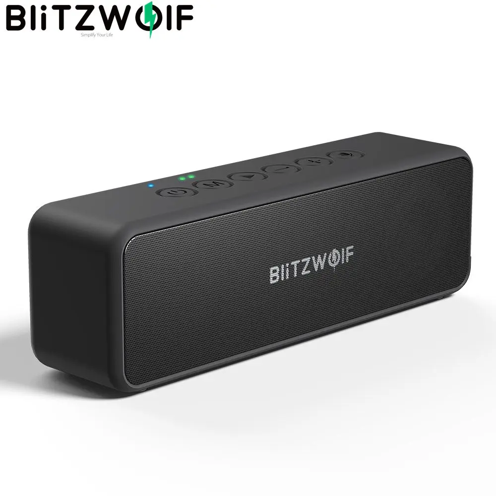 BlitzWolf 30W Wireless Speaker Portable bluetooth Speaker 3600mAh Double Drivers Bass TWS Stereo IPX6 Waterproof TF Card AUX