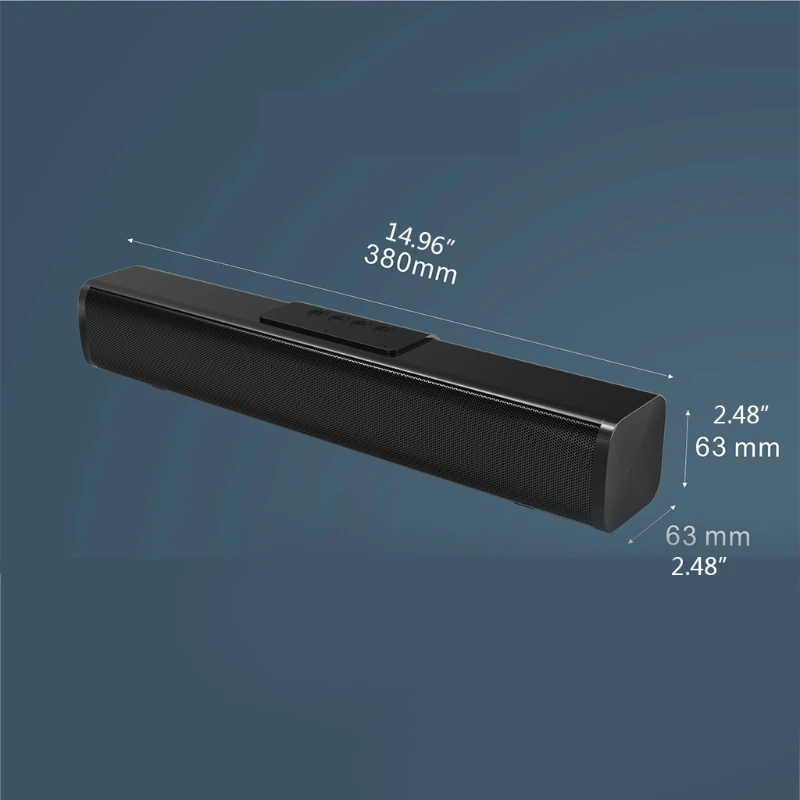 Шумоподавляющий портативный беспроводной сабвуфер USB-зарядка для объемного