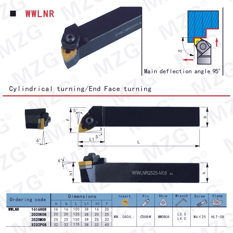 Mocask WWLNR2525M08 инструменты Токарный станок с ЧПУ Арбор WWLNR Borning резак вольфрам карбид Вставки внешние токарные инструменты Держатели