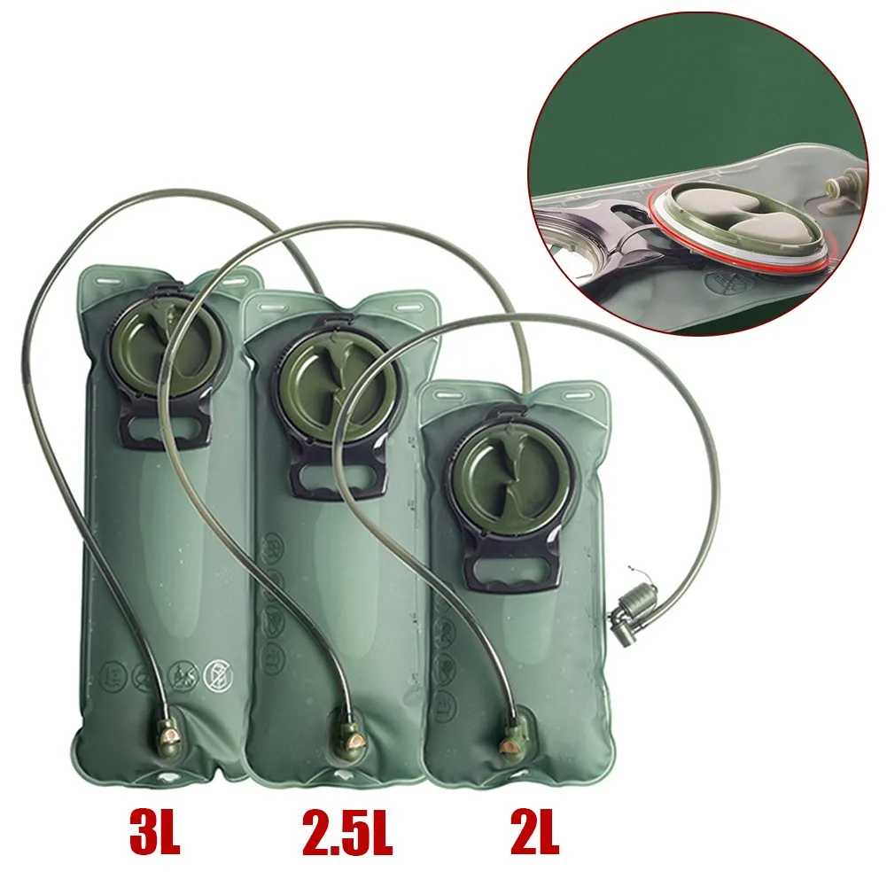 

1pc Camping Water Bladder Bag 2/2.5/3 Litre Hydration Bags Hydration Bladder Bag Reservoir Outpoor Hiking Cycling Accessories