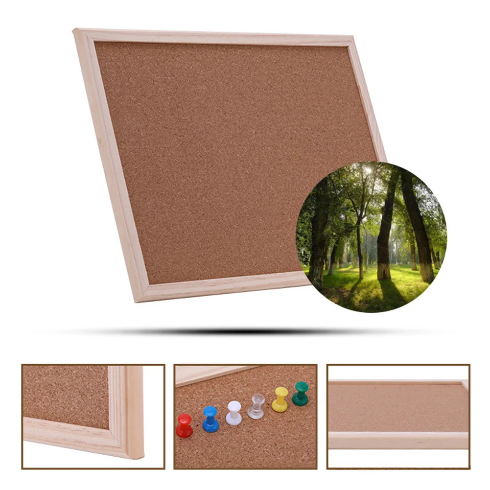 Cork Board Hanging Bulletin Kindergarten Pictures Background DIY Classroom Living Room Photo Display Message Wall With Frame | Дом и сад