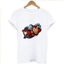 MARVEL Oversized Clothing New Fashion Woman Short Sleeve Tees Casual Loose Unisex Boy Girl Tops Tees Couples Large Size T-Shirt