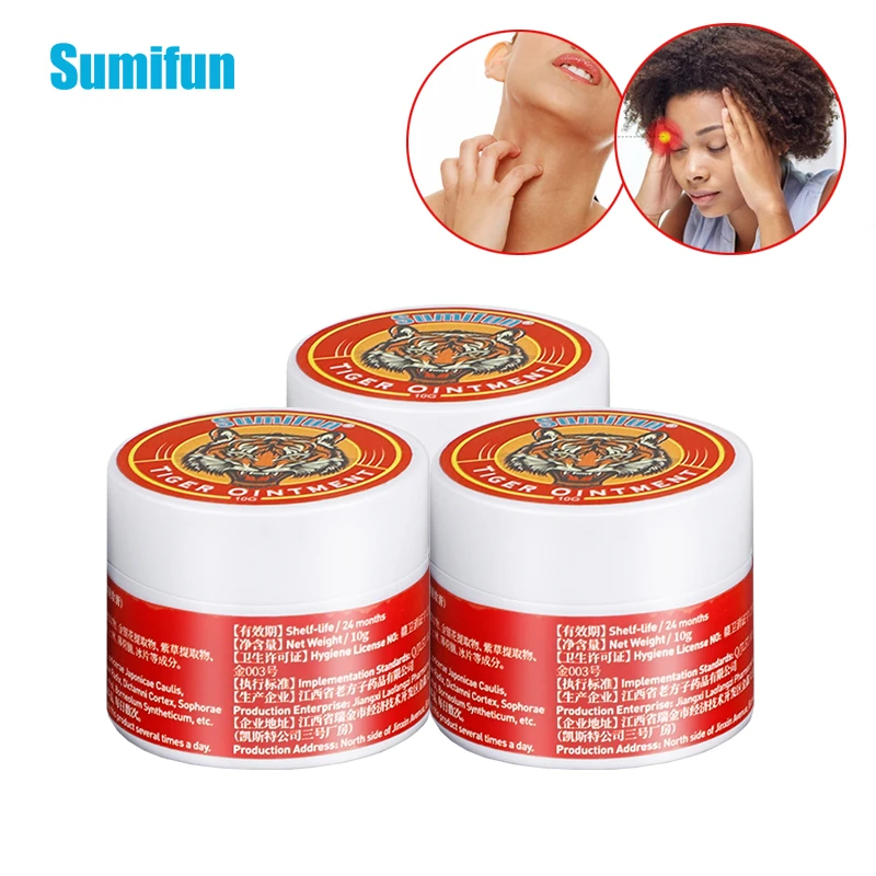 

Sumifun 1/2/3Pcs Tiger Balm Cream Headache Cooling Oil Dizziness Stuffy Nose Relief Arthritis Muscle Medical Tiger Ointment