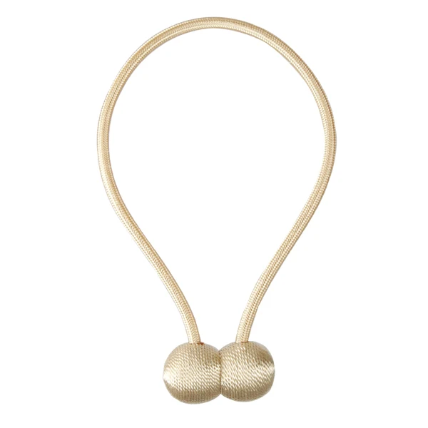 Beige 1 шт., подхваты для штор, крепкие магнитные декоративные шторы с завязками на спине, плетеные веревки, подхваты, держатели для окон, прозрачная драпировка, Декор - Цвет: Beige